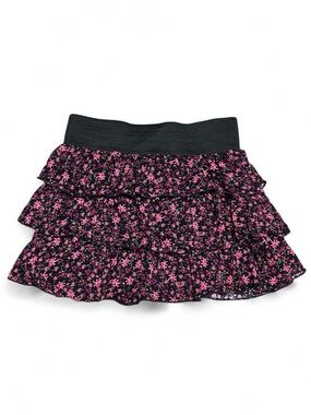 NWT Deb Stargazer Ruffle Floral Mini Skirt Size L